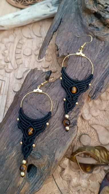 Boucles d'oreille " Neith"