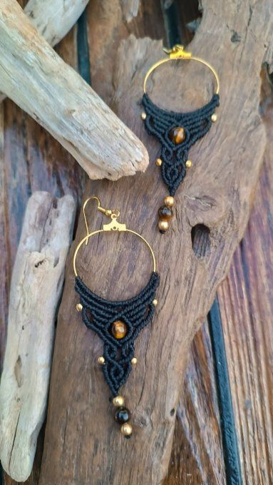 Boucles d'oreille " Neith"