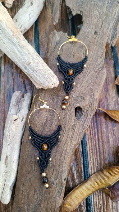 Boucles d'oreille " Neith"