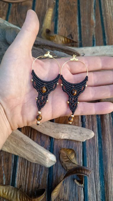 Boucles d'oreille " Neith"