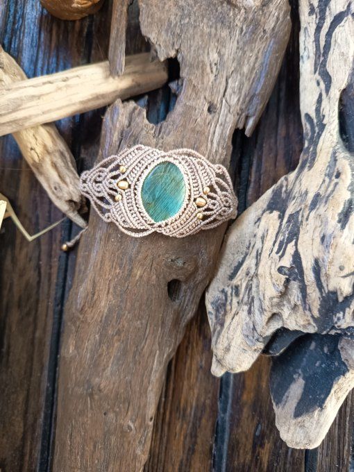 Bracelet asymétrique Labradorite