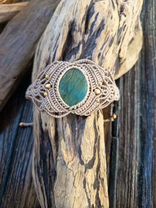 Bracelet asymétrique Labradorite
