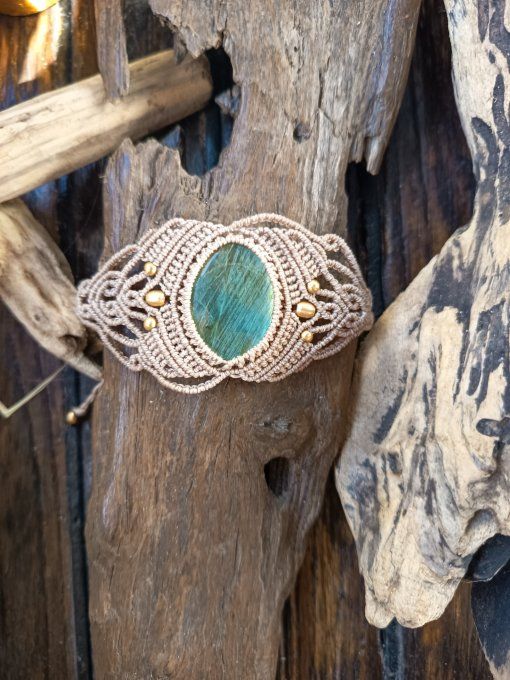 Bracelet asymétrique Labradorite