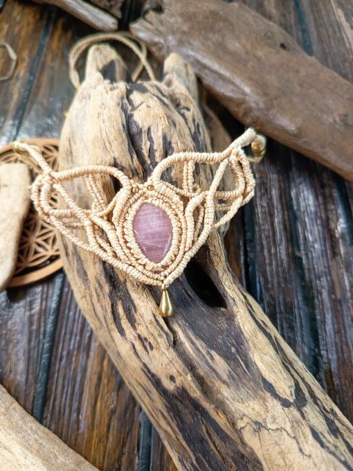 Collier quartz rose
